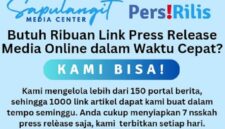 Sapulangit Media Center (SMC) melayani jasa manajemen reputasi, pencitraan dan pemulihan nama baik melalui implementasi publikasi press release di jaringan media online. Informasi lebih lanjut, hubungi 0853 1555 7788 (WhatsApp). (Dok. Sapulangit.com).