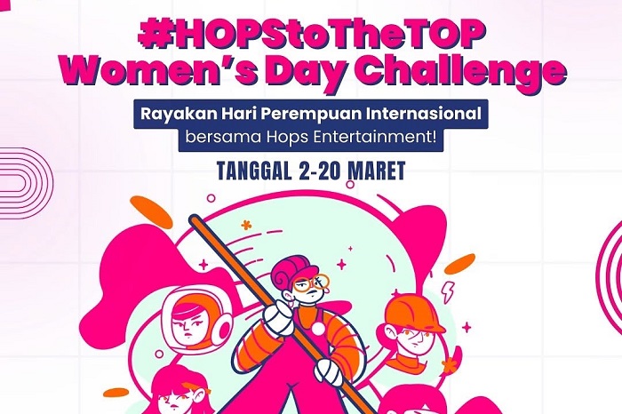 Hops Entertainment menantang perempuan Indonesia untuk menunjukkan kreativitas di Women'a Day atau Hari Perempuan melalui kompetisi TikTok bertajuk Women's Day Challenge. (Instagram.com @hops.entertainment)