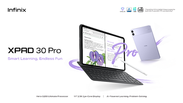 Infinix Resmi Luncurkan XPAD 30 Pro Secara Global, Tablet Serbaguna untuk Belajar dan Hiburan Generasi Muda